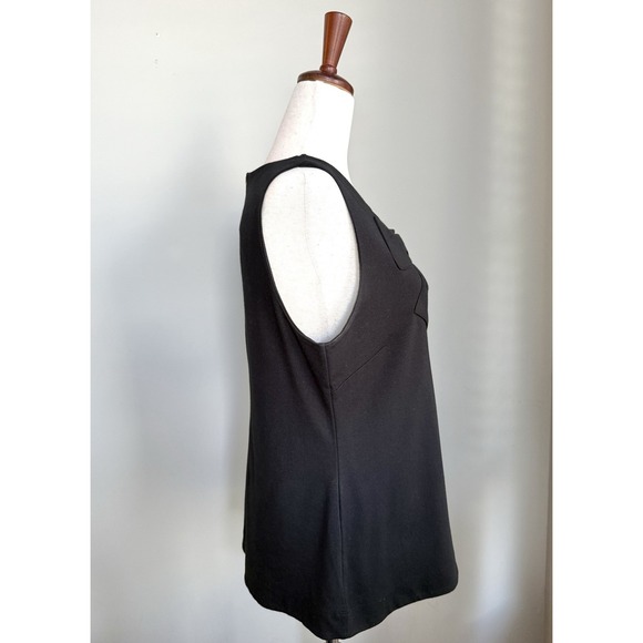 Banana Republic Women's Sleeveless Top Front Bow Accent Black M - Picture 5 of 6